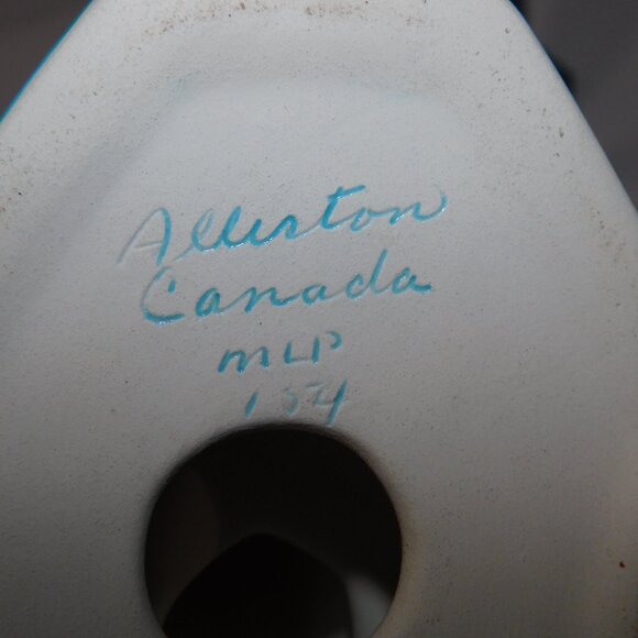 Set of 2 VTG 70s Maple Leaf Pottery 17.5" & 15" long neck Swan Crane Figurines - Picture 7 of 8